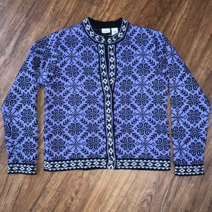 NEW L.L.Bean Cotton Button Down Knit Sweater